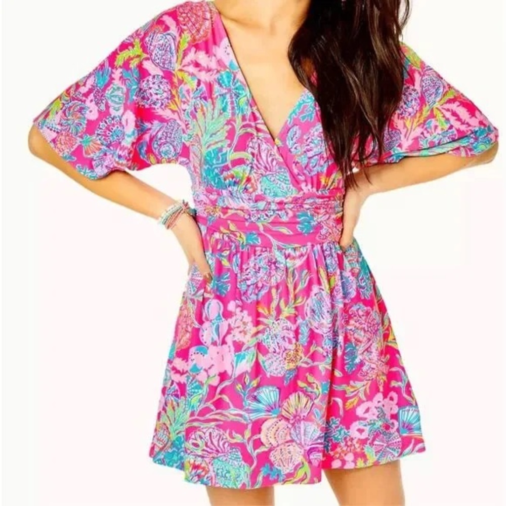 Vibrant Floral V-Neck Parigi Romper